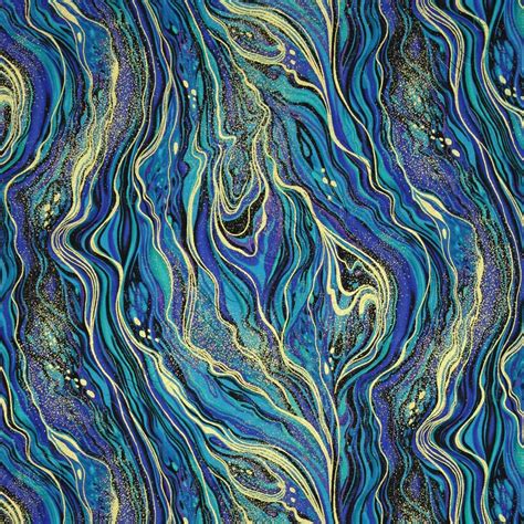 timeless treasures palazzo metallic abstract marbling peacock fabric|Timeless Treasures Palazzo Abstract Marbling .